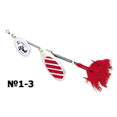 Блесна LAV-MD Spinner Universal Duo (№1-3) / Nickel/Red Star / Art. 5210013