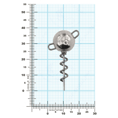 Мормыш Огрузка "Шар Штопор" 25 мм, вес 16 гр (St-25-16)