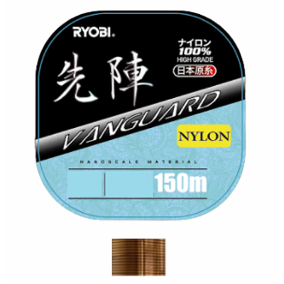 Леска Ryobi Vanguard 150m коричневая #1.2, 0.185mm, 2.9kg