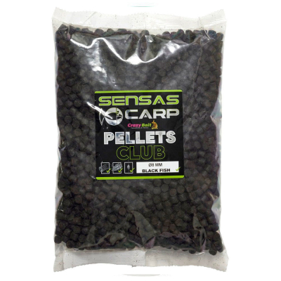 Пеллетс Sensas Club BLACK FISH 8мм 1кг