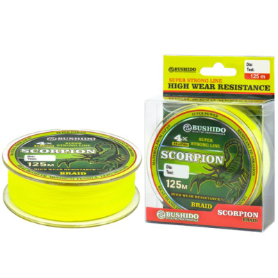 Леска плетеная Bushido Scorpion 4x 125m 0423-016