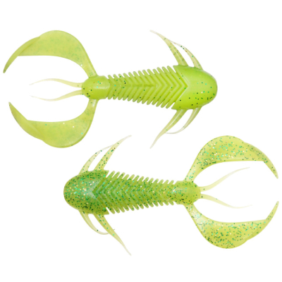 Силиконовая приманка Megabass Rock Hog 2,5" цв. chart/green&gold flake