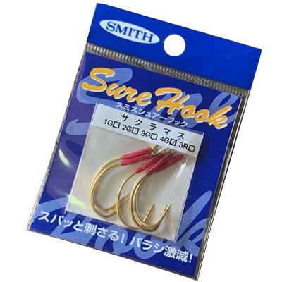 Крючки для воблеров и блесен Smith Sure Hook Sakuramasu №4G (5шт./упак.)
