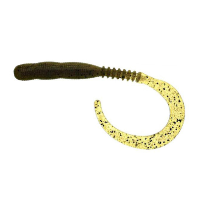 Силиконовая приманка Reins Curly Curly 4" цв. #002 Green Pumpkin