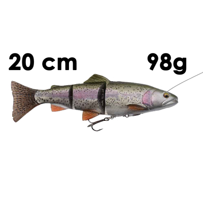 Приманка Savage Gear 4D Line Thru Trout MS 20cm 98g 01-Rainbow 57393