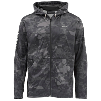 Толстовка Simms Challenger Hoody - Full Zip, Hex Flo Camo Carbon, L