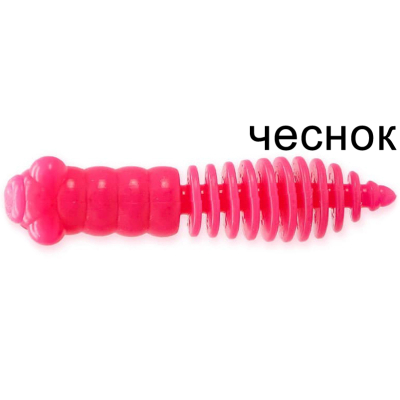 Силиконовая приманка Ojas Happy P-35: Pink (fluo), Чеснок, 14шт/банка