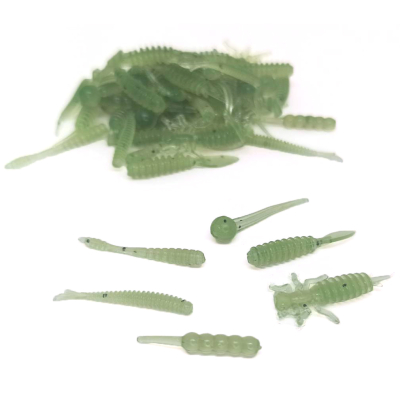 Силиконовые приманки Mormix White - Kiwi