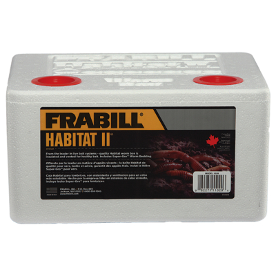 Контейнер Frabill Habitat II длительного хранения живых приманок до 8 порций с Super-Gro беддингом