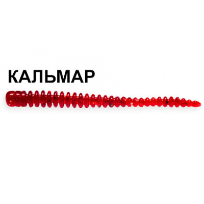 Силиконовая приманка Crazy Fish Cruel leech 1.6" 85-38-11-6 кальмар цв. ruby (рубин)