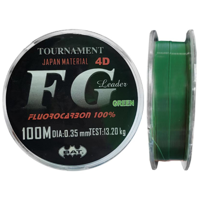Леска BAT FG Leader 4D 100m зеленый 0,20мм