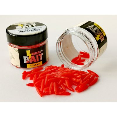 Искусственная насадка Energy Bait ОПАРЫШ (L), цв. красный, ароматизир. (90шт)