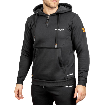 Костюм спортивный Graff мужской (черный) 232-1-M