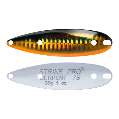 Блесна колеблющаяся Strike Pro Serpent Double 75M незацейпляка-двойник, 18,0 гр. 7,5 см. ST-010BD #613-713-CP