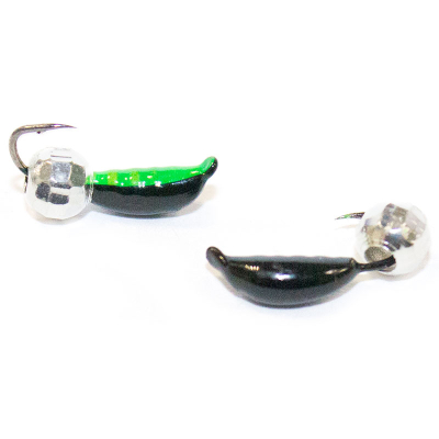 Мормышка Пингвин №1,5 (чз)+ футбол серебро(0,3)