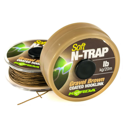Поводковый материал Korda N Trap Soft Gravel Brown 15lb KNT10