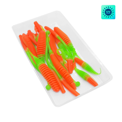Силиконовая приманка Chuper Trout Mix 2.0 Сыр Red UV+ Shartreuse