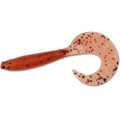 Силиконовая приманка Forsage Twister 2.4" 6см #016 Brown black red (10 шт)