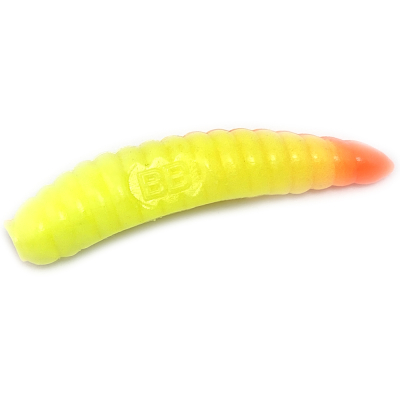 Силиконовая приманка Boroda Baits Salo 45 Floating цв. Лимон/Ярко-оранжевый, 8 шт./уп. 