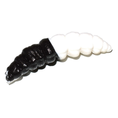 Мягкая приманка Red Machine Larva (Личинка) 35мм 10шт. цв. Black and white