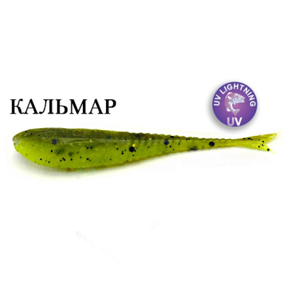 Силиконовая приманка Crazy Fish Glider 2.2" 35-55-4d-6-F кальмар цв. chart swamp (шартрес болото)