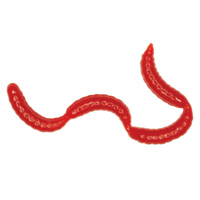 Мягкая приманки LureMax Maggot 0,5''/1см LSMG05B-019 Blood Red (банка)