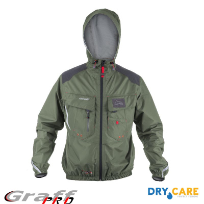 Куртка рыболовная Graff Climate (Bratex 10000) серый 605-В-СL/XXXL