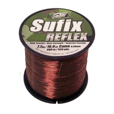 Леска карповая Sufix Reflex 600м 0.30мм 7,7кг Camo