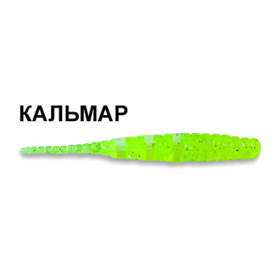 Силиконовая приманка Crazy Fish Polaris 5-45-54-6 кальмар цв. green acid (зеленая кислота)