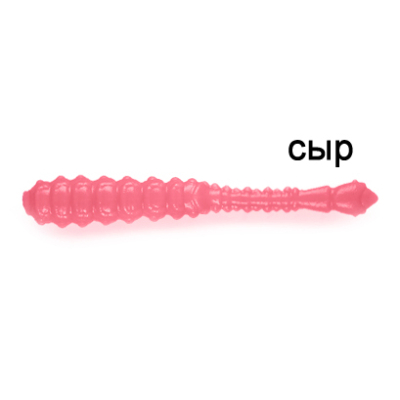 Силиконовая приманка Ojas Bony Leech SW48, Pink (fluo), 16шт/банка, аромат Сыр