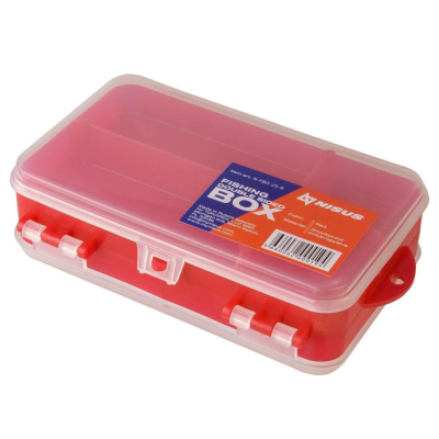 Коробочка для оснастки двухсторонняя Nisus Fishing Organizer Box red (N-FBO-2S-R) (красная)