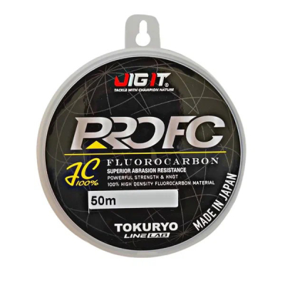 Леска флюорокарбоновая Jig It x Tokuryo Fluocarbon Pro FC 50 0,645mm