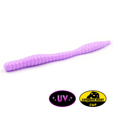 Силиконовая приманка Rampage Trout Hunting Dying Worm 3.1" - 80мм цв. #63 - запах Сыр (уп.7шт)