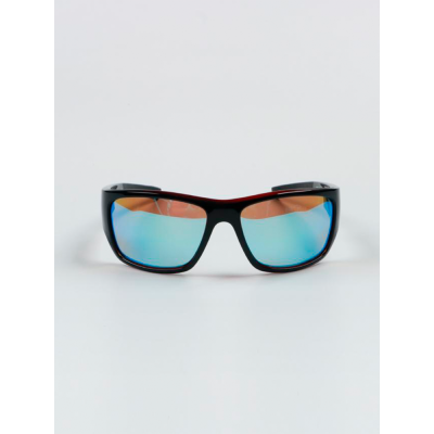 Очки поляризационные фотохромные Extreme Fishing ADD-703, цвет оправы Блестящий черно-темно-бордовый, цвет линз Светло-голубой Revo