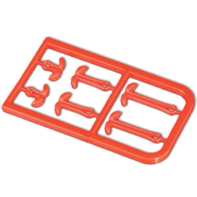 Фиксаторы для крепления бойлов Mikado S/M/LS/M/L, красные (уп.-2 х 6шт.) (AMC-9051-05)