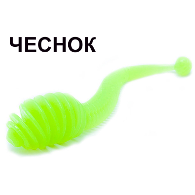 Мягкая приманка Boroda Baits Antares цв. Шартрез, аттр. Чеснок, 6 шт./уп.