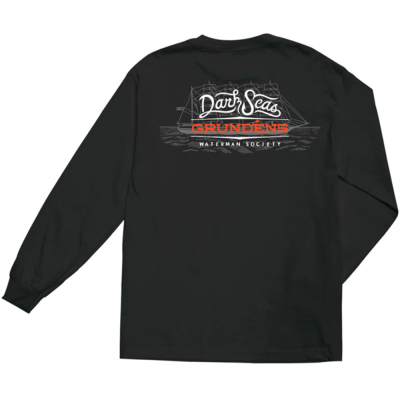 Футболка Grundens Dark Seas X Grundens Historic T-Shirt, Black, L