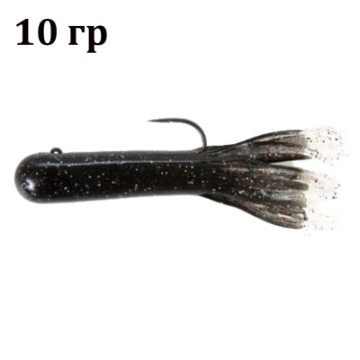 Джиг-головка Fox Rage Baby Tube 80mm / Крючок 3/0 10g - Silver Pearl (3 шт. в уп.) NJH122