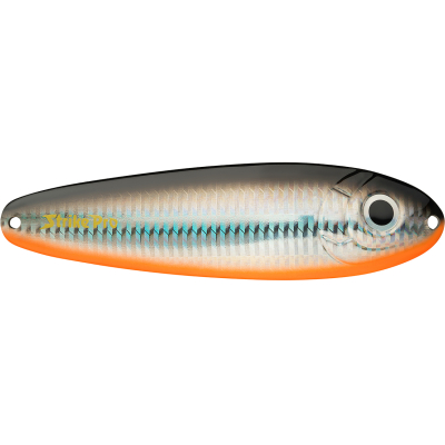 Блесна колеблющаяся Strike Pro Buster Spoon 140, 140 мм, 45 гр, Тройник, цвет: A70-713 Black Silver