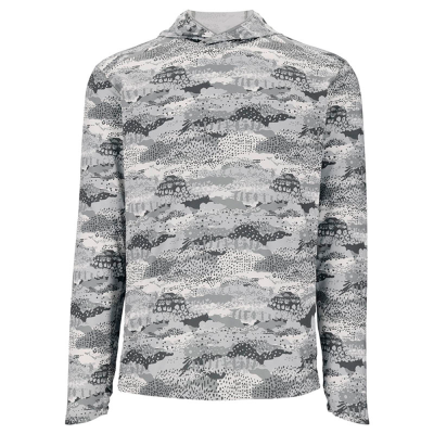 Термофутболка Simms Bugstopper Solarflex Hoody, Shroud Sterling, XL