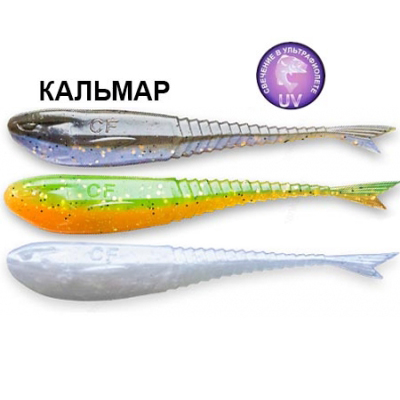 Силиконовая приманка Crazy Fish Glider 5" 37-120-M92-6-F кальмар цв. MIX92