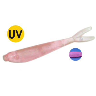 Мягкая приманка MicroFishing Microfly 1" 12шт Розовый-Креветка