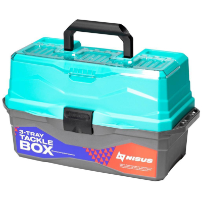 Ящик для снастей трехполочный Nisus Tackle Box бирюзовый (N-TB-3-Т)