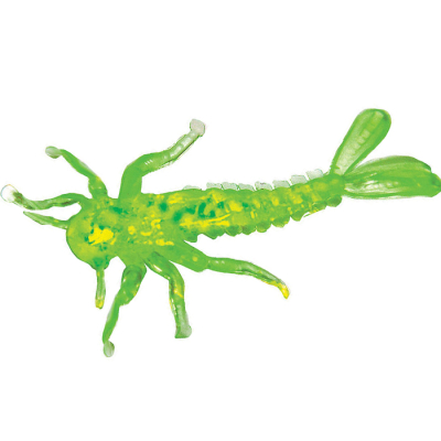 Силиконовая приманка Microkiller подёнка 30мм, зеленый флюо