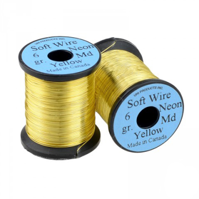 Нить UNI Soft Wire NEON Medium Yellow #30.011