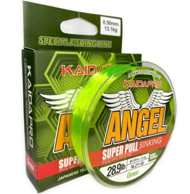 Леска Kaida Angel ярко-зеленая 100м 0,16мм 2,6kg (NL211-16)