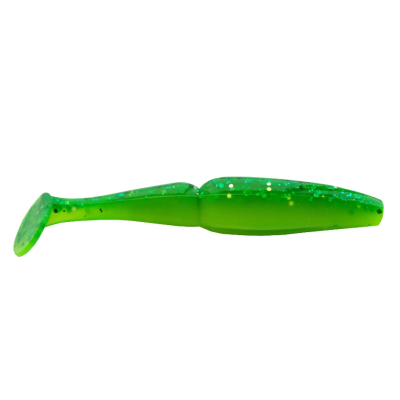 Виброхвост Mottomo Zander 8см Dark Green Yellow 6шт.