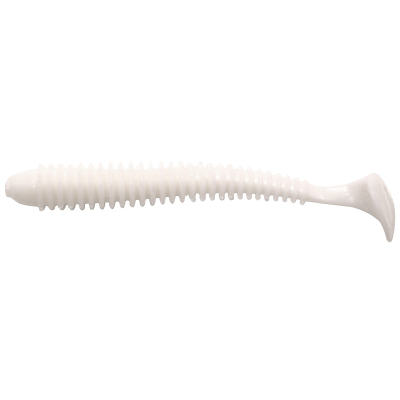 Силиконовая приманка Yaman Pro Betta 4,5" цвет #01 - White (уп. 5 шт.)