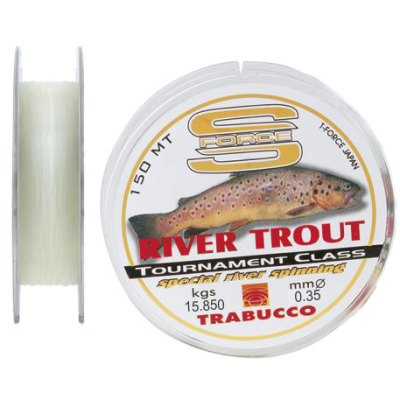 Леска Trabucco S-Force River Trout, Milky White 150m - 0.220mm 6.95kg