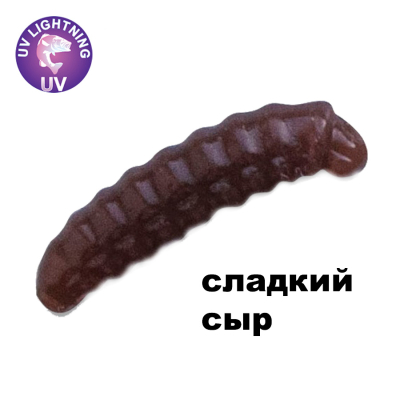 Силиконовая приманка Crazy Fish MF H-Worm Inline 0.7" 60 шт (6*10) 62-17-100-9-EF сладкий сыр цв. 100